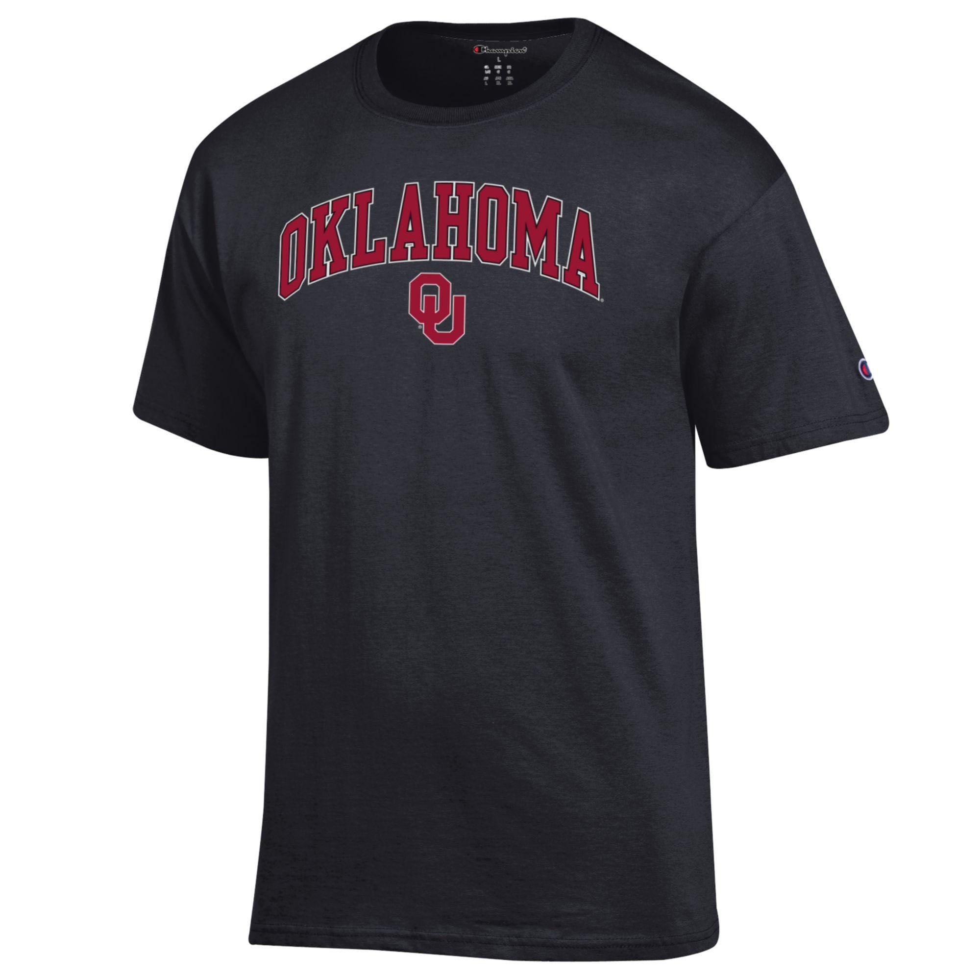 Men's Champion  White Oklahoma Sooners Arch Over Logo T-Shirt